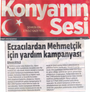 MART 2018' DE ÇIKAN HABERLER