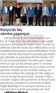 ARALIK 2022' DE BASINDA YER ALAN HABERLERİMİZ