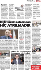 OCAK 2025' DE BASINDA YER ALAN HABERLERİMİZ
