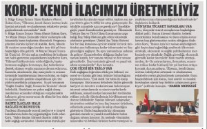  MAYIS 2025' DE BASINDA YER ALAN HABERLERİMİZ