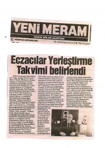 TEMMUZ 2019' DA BASINDA YER ALAN HABERLERİMİZ