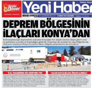 ŞUBAT 2023' DE BASINDA YER ALAN HABERLERİMİZ