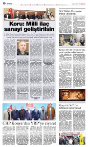 OCAK 2025' DE BASINDA YER ALAN HABERLERİMİZ