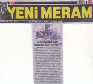 OCAK 2018' DE ÇIKAN HABERLER