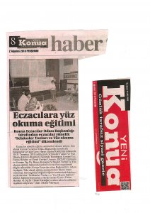 AĞUSTOS 2018' DE BASINDA YER ALAN HABERLERİMİZ