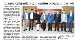 KASIM 2022' DE BASINDA YER ALAN HABERLERİMİZ