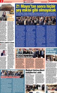 MAYIS 2017'DE ÇIKAN HABERLER