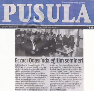 ŞUBAT 2018' DE ÇIKAN HABERLER
