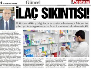 OCAK 2020' DE BASINDA YER ALAN HABERLERİMİZ