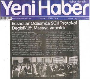 MAYIS 2017'DE ÇIKAN HABERLER