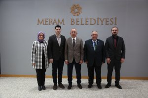MERAM BELEDİYE BAŞKANI SN. MUSTAFA KAVUŞ MAKAMINDA ZİYARET EDİLDİ