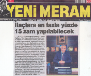 ŞUBAT 2018' DE ÇIKAN HABERLER