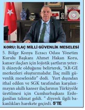 HAZİRAN 2025' DE BASINDA YER ALAN HABERLERİMİZ