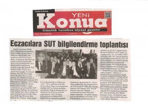 KASIM 2019' DA BASINDA YER ALAN HABERLERİMİZ