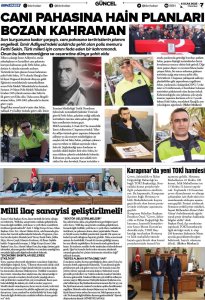OCAK 2025' DE BASINDA YER ALAN HABERLERİMİZ
