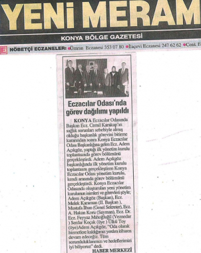OCAK 2018' DE ÇIKAN HABERLER
