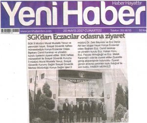 MAYIS 2017'DE ÇIKAN HABERLER
