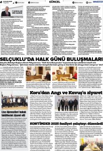 OCAK 2025' DE BASINDA YER ALAN HABERLERİMİZ
