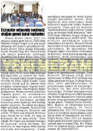 EYLÜL 2022' DE BASINDA YER ALAN HABERLERİMİZ