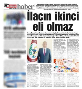 KASIM 2020' DE BASINDA YER ALAN HABERLERİMİZ