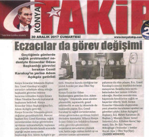 OCAK 2018' DE ÇIKAN HABERLER