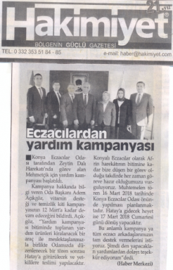 MART 2018' DE ÇIKAN HABERLER