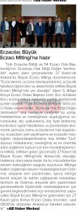 KASIM 2022' DE BASINDA YER ALAN HABERLERİMİZ