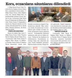 OCAK 2025' DE BASINDA YER ALAN HABERLERİMİZ