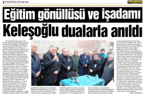 OCAK 2020' DE BASINDA YER ALAN HABERLERİMİZ