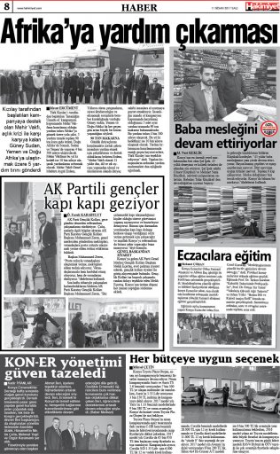Nisan 2017'de Çıkan Haberler