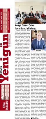 KASIM 2020' DE BASINDA YER ALAN HABERLERİMİZ