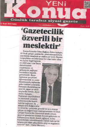 OCAK 2018' DE ÇIKAN HABERLER
