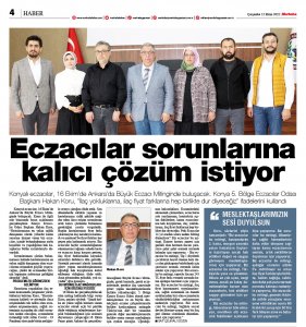 EKİM 2022' DE BASINDA YER ALAN HABERLERİMİZ