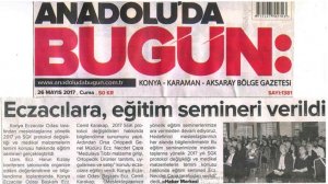 MAYIS 2017'DE ÇIKAN HABERLER