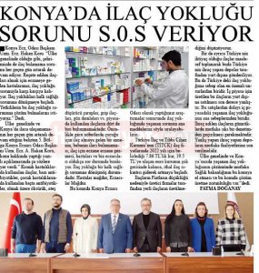ARALIK 2022' DE BASINDA YER ALAN HABERLERİMİZ