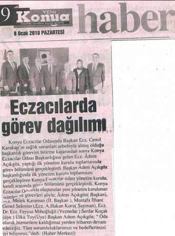 OCAK 2018' DE ÇIKAN HABERLER