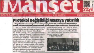 MAYIS 2017'DE ÇIKAN HABERLER