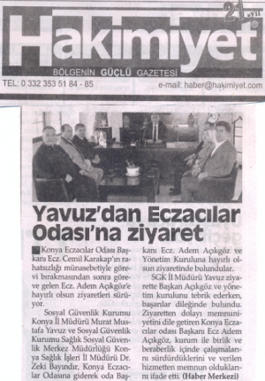 OCAK 2018' DE ÇIKAN HABERLER