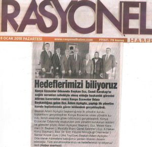 OCAK 2018' DE ÇIKAN HABERLER