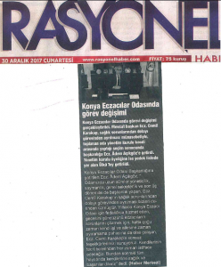 OCAK 2018' DE ÇIKAN HABERLER