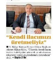  MAYIS 2025' DE BASINDA YER ALAN HABERLERİMİZ