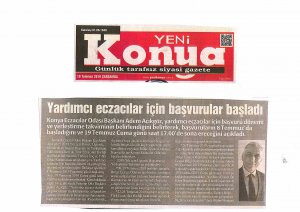 TEMMUZ 2019' DA BASINDA YER ALAN HABERLERİMİZ