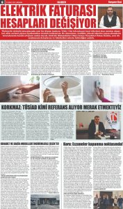 ŞUBAT 2025' DE BASINDA YER ALAN HABERLERİMİZ