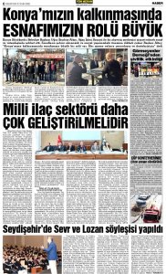 OCAK 2025' DE BASINDA YER ALAN HABERLERİMİZ
