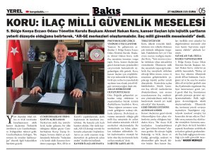 HAZİRAN 2025' DE BASINDA YER ALAN HABERLERİMİZ