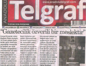 OCAK 2018' DE ÇIKAN HABERLER