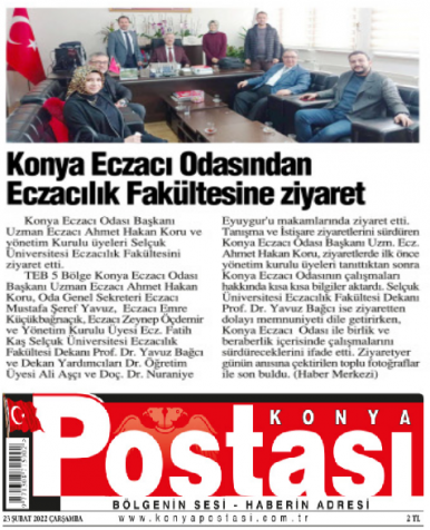ŞUBAT 2022' DE BASINDA YER ALAN HABERLERİMİZ