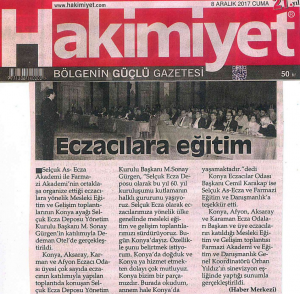 OCAK 2018' DE ÇIKAN HABERLER