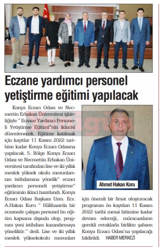 KASIM 2022' DE BASINDA YER ALAN HABERLERİMİZ
