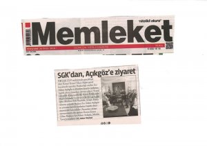 EYLÜL 2019' DA BASINDA YER ALAN HABERLERİMİZ